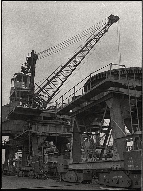 New equipment at BHP Newcastle, 1955