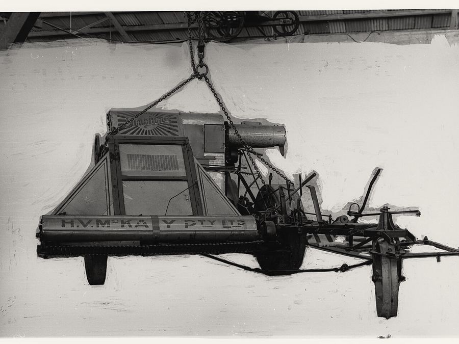 An H. V. McKay stripper-harvester, about 1905