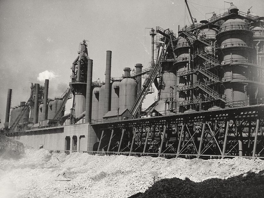 BHP steelworks, Newcastle, 1949